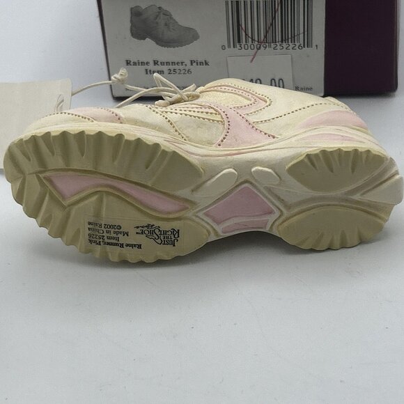 Just the Right Shoe Raine Runner Pink Breast Cancer Awareness 2002 Mint COA Vtg - Picture 5 of 6